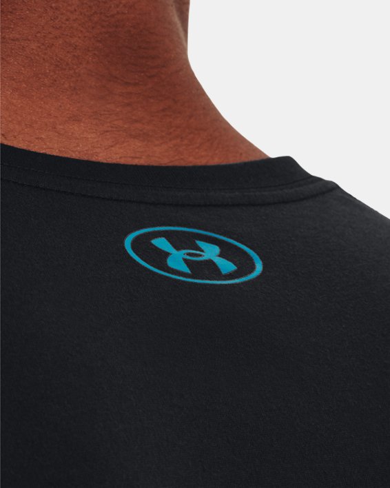 Men's UA Multi-Color Lockertag Short Sleeve in Black image number 3